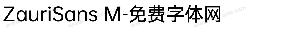 ZauriSans M字体转换
